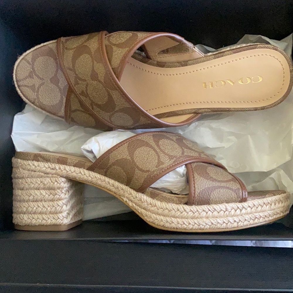 Brand new coach espadrilles